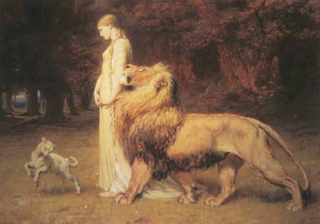 Briton Riviere Una and Lion France oil painting art